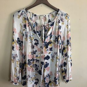 Lucky brand floral blouse